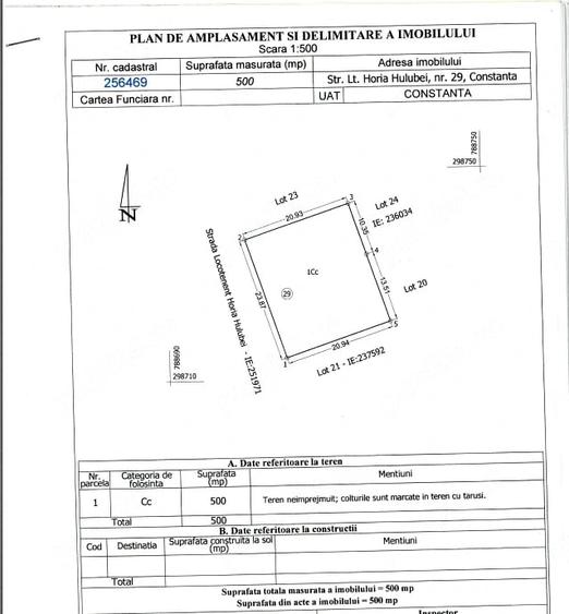 Teren de vanzare 500 mp Veterani - 1