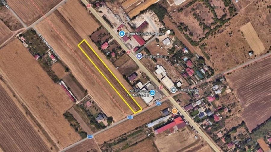 Teren Construcții intravilan de 9950 mp, în Frumușani