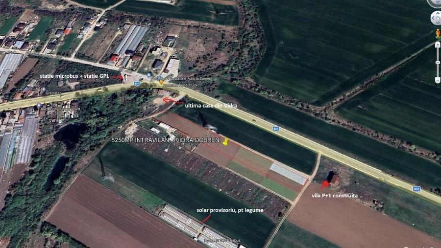 Teren Construcții intravilan de 5150 mp, în Vidra