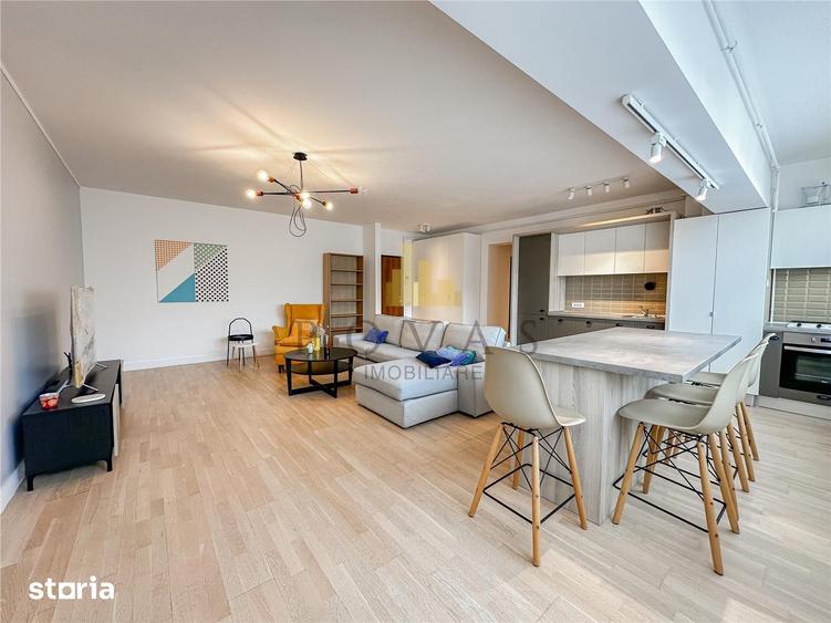 Apartament cu 3 camere semidecomandat, mobilat în Herăstrău