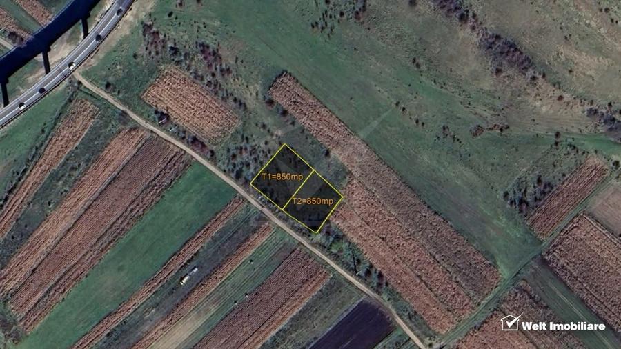 Teren Construcții intravilan de 850 mp, în Vâlcele