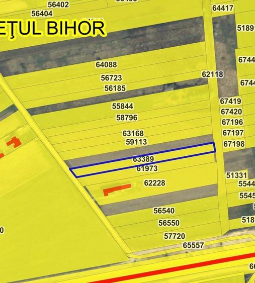 Teren Construcții intravilan de 2878 mp, în Oșorhei