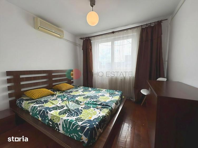 Apartament cu 2 camere semidecomandat, mobilat în Tei