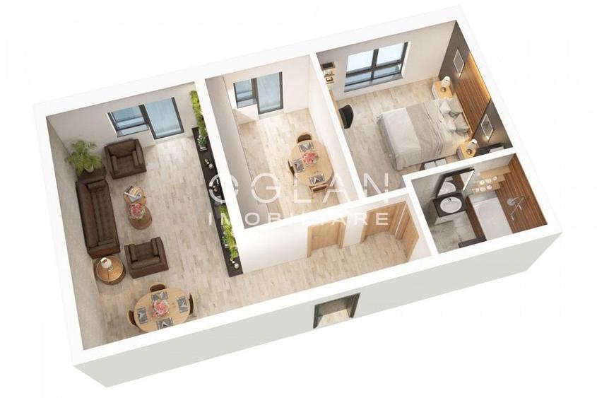 Apartament 2 cam nou, 56mp Doamna Stanca 0% Comision - 3