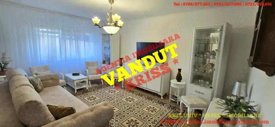 Apartament cu 3 camere decomandat în Exercițiu