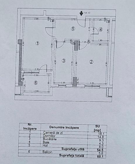 Aprtment 2 camere - Bloc Nou-Mobilat - 12