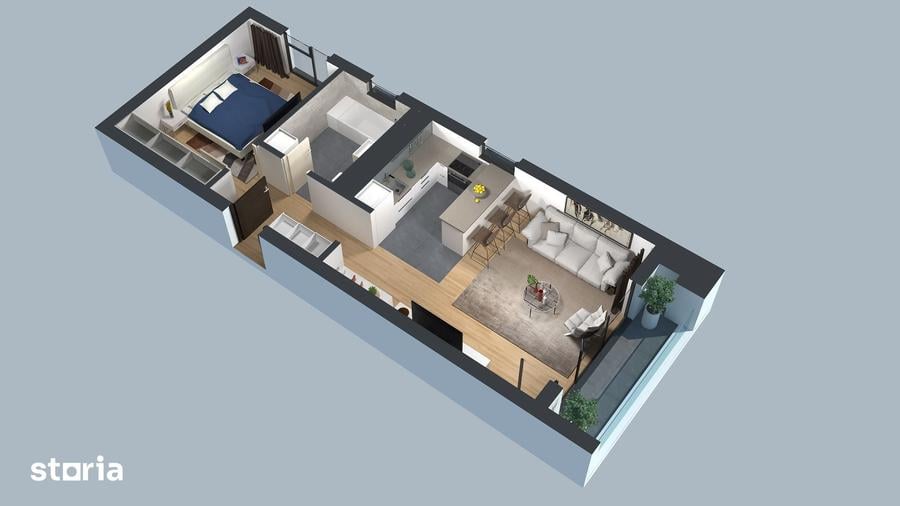 Apartament cu 2 camere, mobilat în Elisabetin