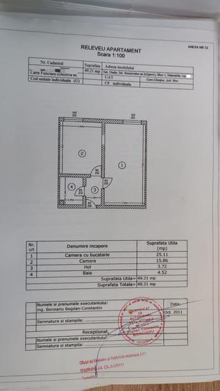 Apartament cu 2 camere decomandat în Roșu