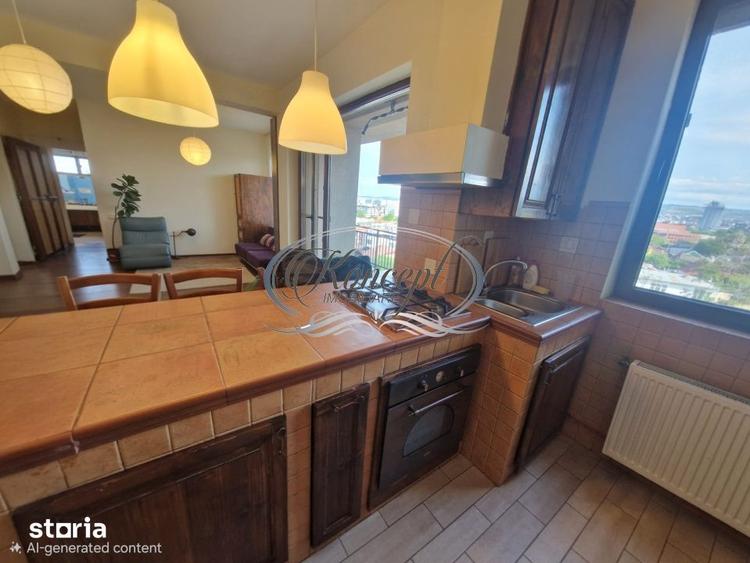 Apartament cu 2 camere semidecomandat, mobilat în Dâmbul Rotund