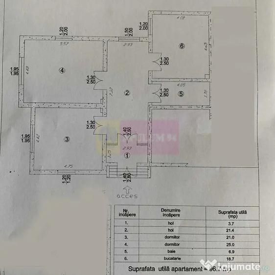 Casă cu 3 camere cu Teren 247 Mp în Central