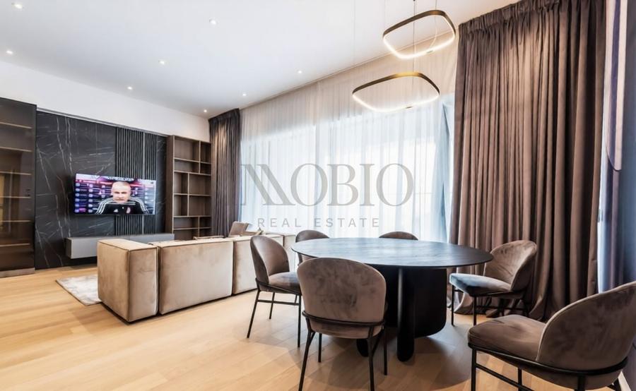Apartament cu 4 camere, mobilat în Barbu Văcărescu