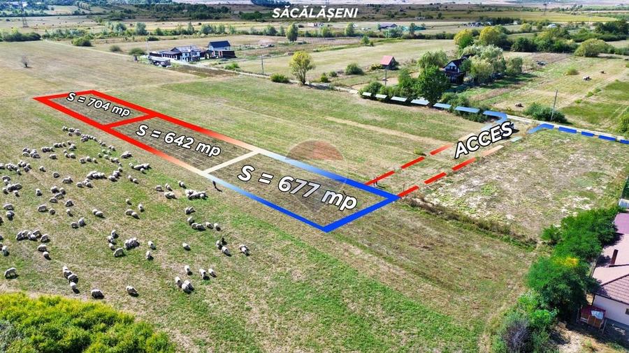 Teren Construcții intravilan de 704 mp, în Săcălășeni