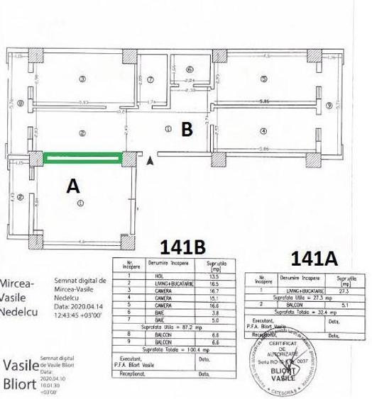 Apartament cu 4 camere decomandat, mobilat în Aeroport
