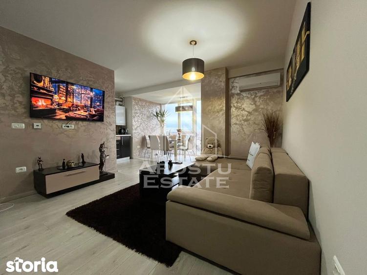 Apartament cu 2 camere semidecomandat, mobilat în Soarelui