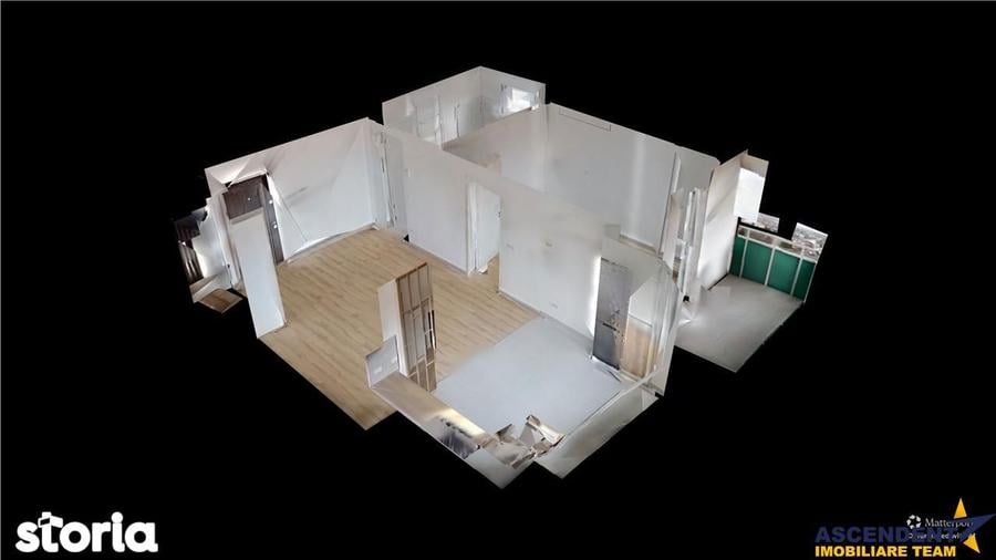 Apartament cu 2 camere, mobilat în Stupini