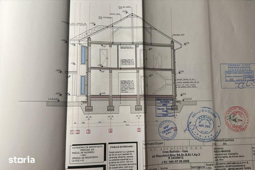 Casă cu 4 camere cu Teren 1000 Mp în Ciorogârla