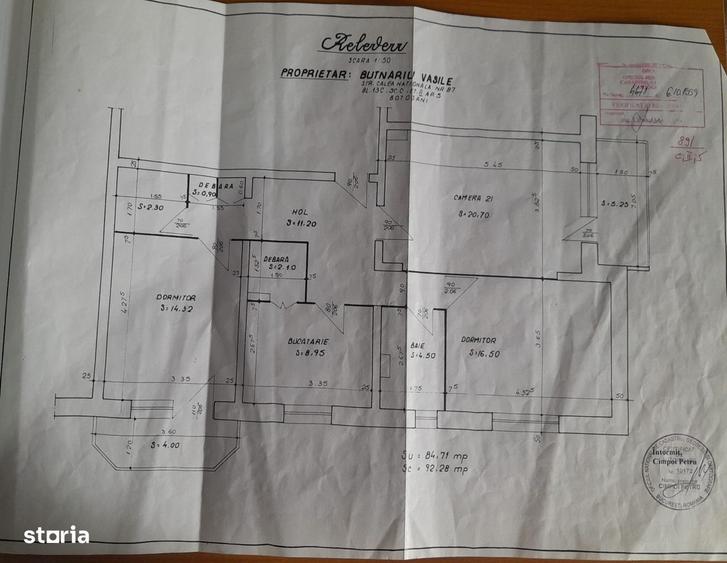 Apartament cu 3 camere decomandat în Exterior Vest