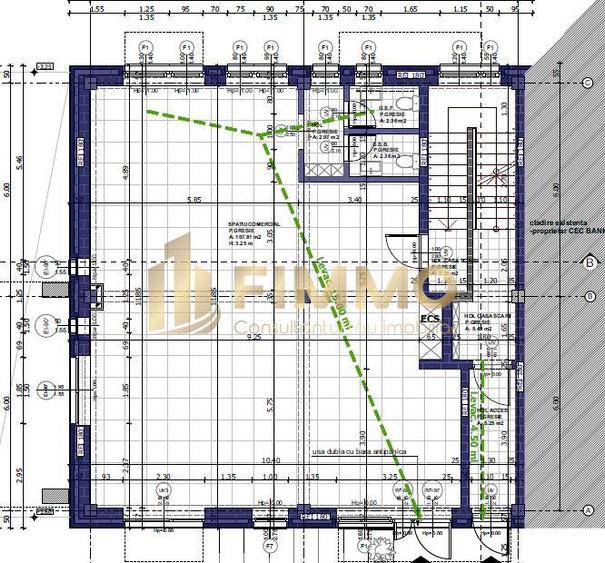 Spațiu comercial, de 115 mp, în Central