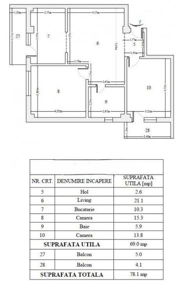 COMISION 0%! 3 CAMERE BLOC NOU! LIFT! - 11