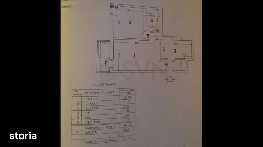 Apartament cu 2 camere semidecomandat, mobilat în Pantelimon