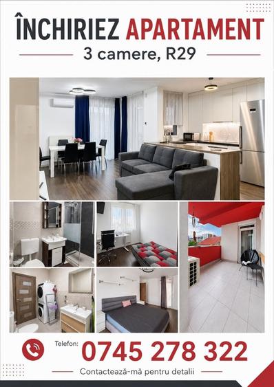 Apartament 3 camere de inchiriat, ARED R29, zona Prima Shops, parcare inclusa - 8