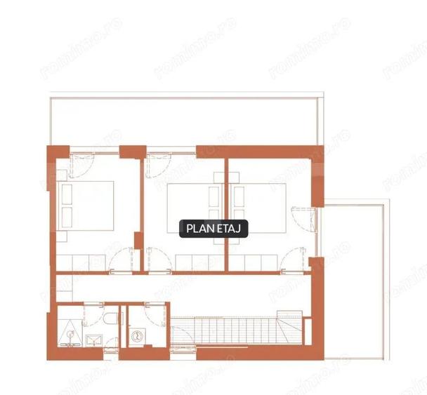 Apartament cu 5 camere semidecomandat în Central