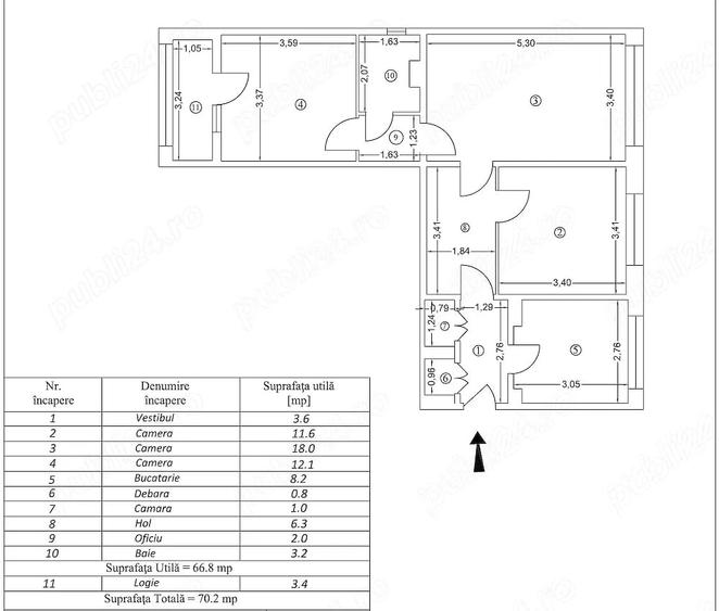 Apartament 3 camere - Bd. THEODOR PALLADY, Sector 3