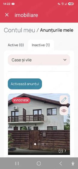 Casă cu 4 camere cu Teren 250 Mp în Tunari