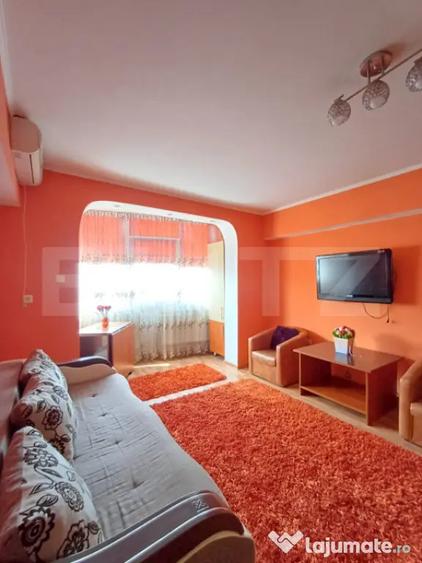 Apartament cu 2 camere semidecomandat, mobilat în Turda