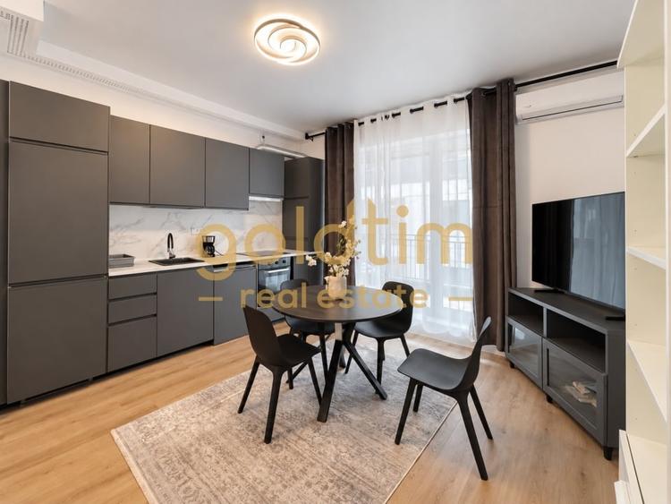 Apartament cu 2 camere semidecomandat, mobilat în Pipera