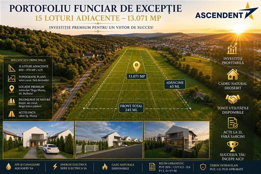 Teren Construcții intravilan de 13071 mp, în Budiului