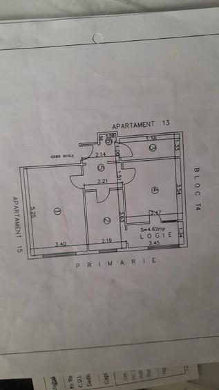 Apartament cu 2 camere decomandat în Central