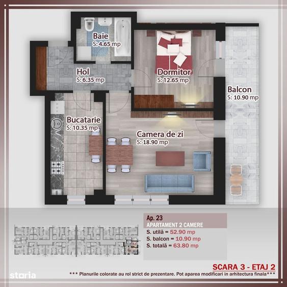 Apartament cu 2 camere în Titan — fotografia 3