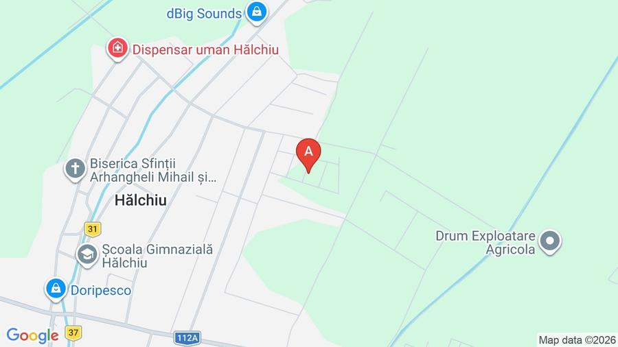 Teren Construcții intravilan de 500 mp, în Hălchiu