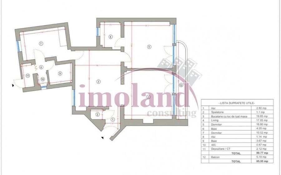 Apartament spectaculos cu 3 camere - Strada Mircea Vulcanescu - 19