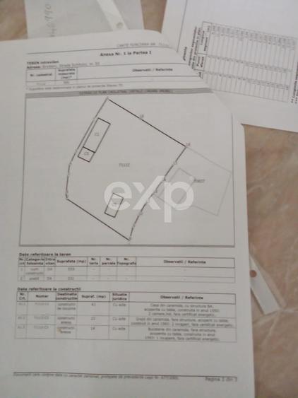 Casă individuală cu 2 camere cu Teren 880 Mp în Broșteni (Vișina)