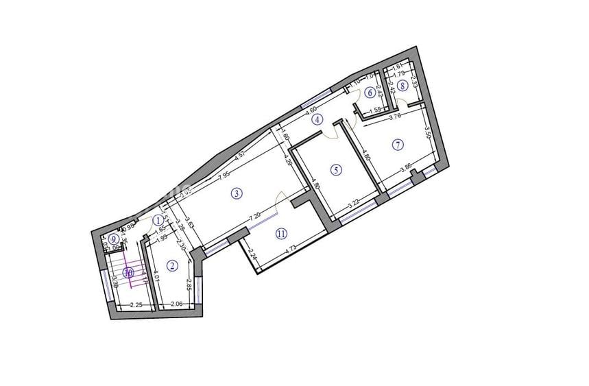 Apartament cu 3 camere decomandat, mobilat în P-ța Romană