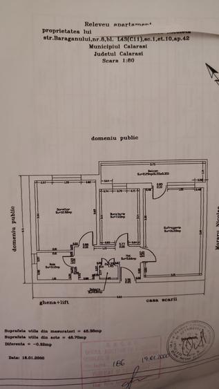 Apartament cu 2 camere decomandat în Exterior Vest
