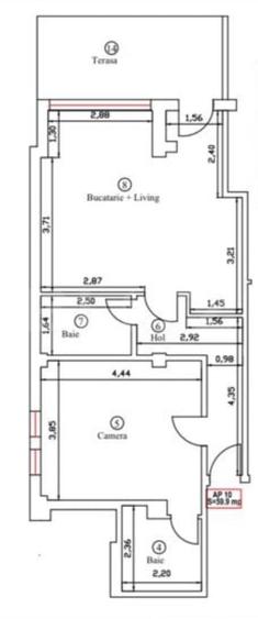Apartament cu 2 camere decomandat în Giroc — fotografia 1