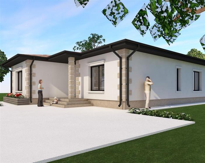 Casă individuală cu 4 camere cu Canalizare în Exterior Vest
