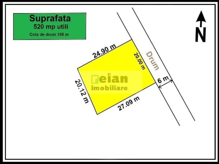 Teren Construcții intravilan de 628 mp, în Ciolpani
