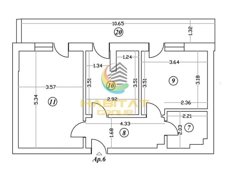 Apartament cu 2 camere decomandat în Berceni