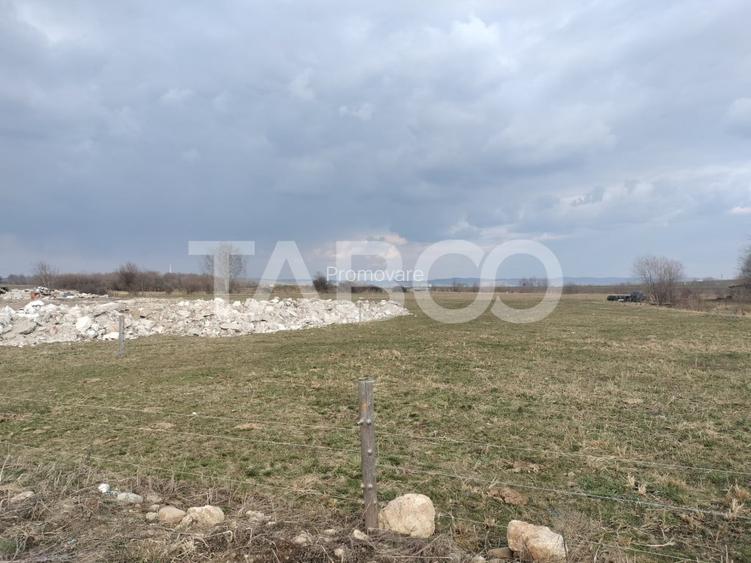Teren de vanzare 16310 mp cu front stradal de 157 m in Sibiu