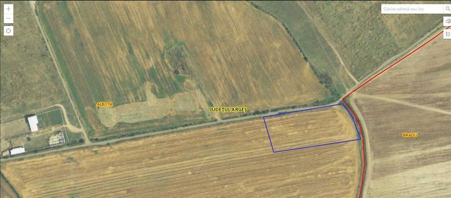 Teren Albota / zona Statiune - Papillon / 10.000 mp / Deschidere 142 m - 6