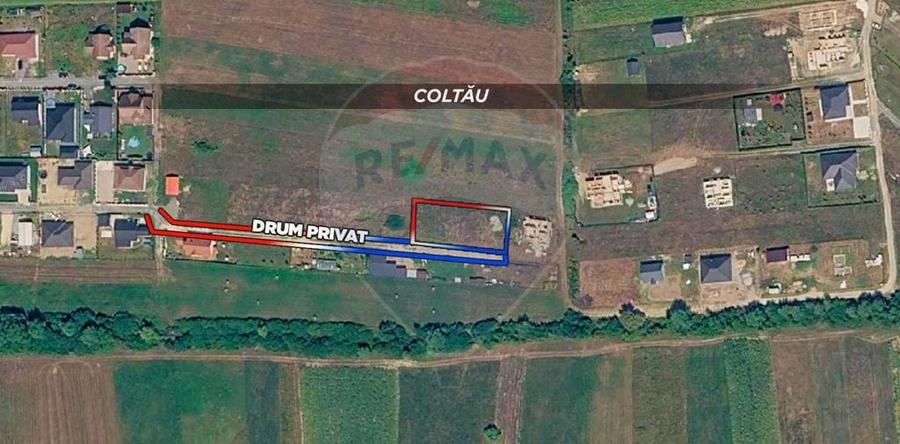 Teren de 967 mp, în Coltău