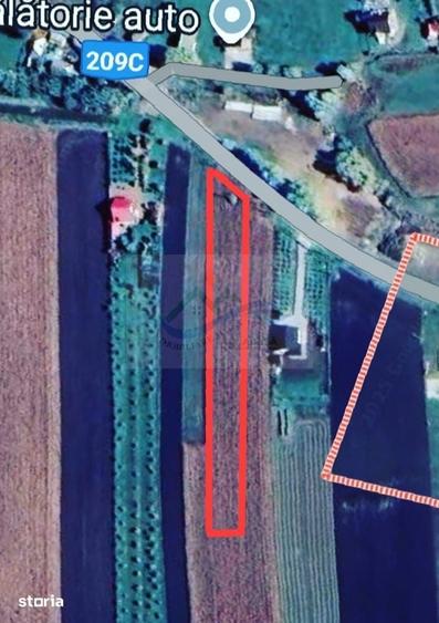 Teren de 3300 mp, în Moara