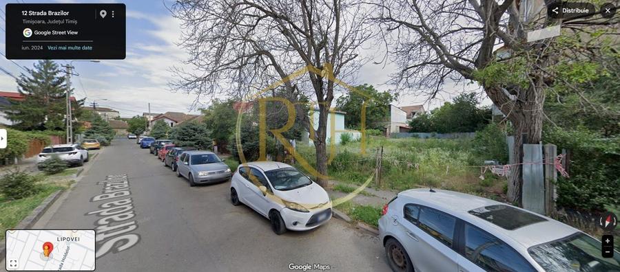 Teren Construcții intravilan de 701 mp, în Lipovei