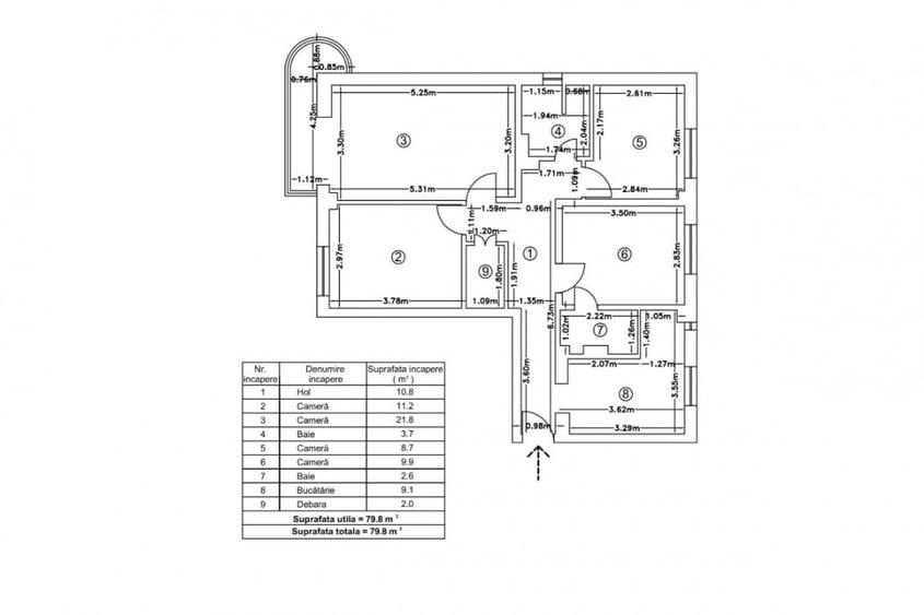 Apartament cu 4 camere decomandat, mobilat în Aviației