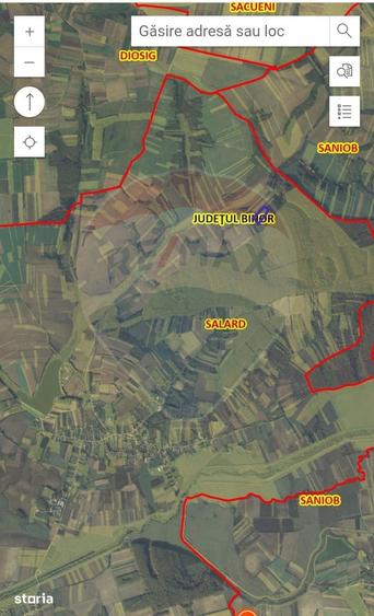 Teren de 15618 mp, în Sălard