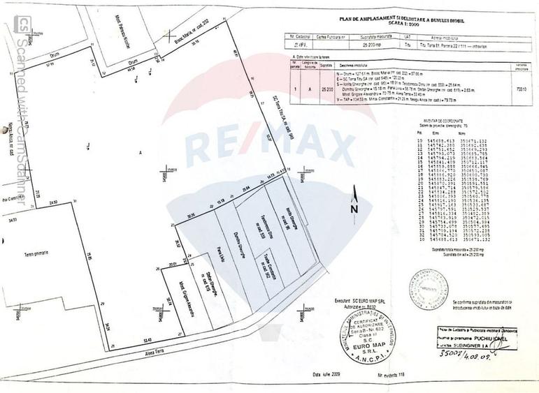 Teren Construcții intravilan de 25200 mp, în Sud